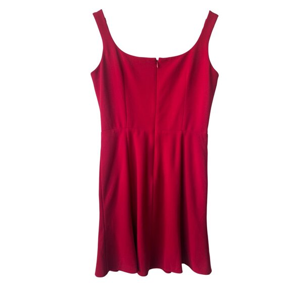 Dress The Population Red Mini Dress Sz M Esme Holiday Sweetheart Ruffle Cocktail - Picture 7 of 12